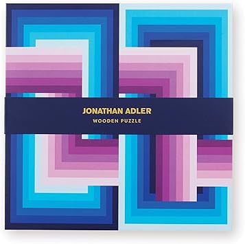 Galison进口代理批发 Galison Jonathan Adler 无限木质拼图，多色，8.25 x 8.25 x 0.5、210 x 210 x 13 毫米