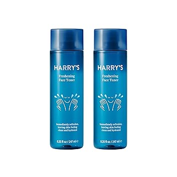 Harry's进口代理批发 哈利的清新爽肤水 |打造清爽、洁净、水润的肌肤 | 8.35 液量盎司，2 件装