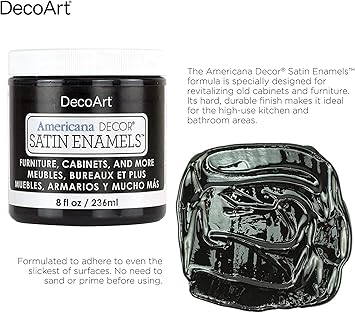 酷牌库|商品详情-DecoArt进口代理批发 DecoArt Americana 装饰缎面珐琅漆 - 2 包 8 盎司暖白色亚克力，适用于家庭厨房墙壁艺术 - 家具用品、艺术用品用电子书进行修饰 (Decoart-ADSA03-36)