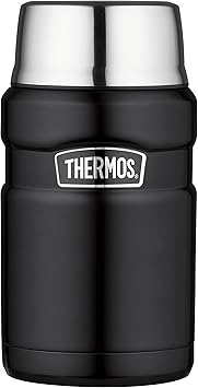 THERMOS进口代理批发 Thermos 不锈钢 King 24 盎司食品罐，哑光黑色 (SK3020BKTRI4)