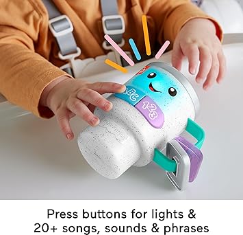 酷牌库|商品详情-Fisher-Price进口代理批发 Fisher-Price 婴儿和幼儿玩具笑和学习唤醒和学习咖啡杯带灯光音乐和学习适合 6 个月以上婴儿