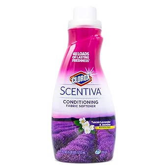 Clorox进口代理批发 Clorox Scentiva 洗衣护理，液体织物柔软剂织物调理剂 - 美丽的托斯卡纳薰衣草和茉莉花香味 - 留下美妙的气味 - 41 液量盎司瓶