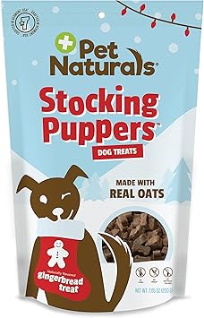 Pet Naturals进口代理批发 Stocking Puppers 姜饼狗零食，7.05 盎司 - 天然风味节日零食，完美的狗袜填充物