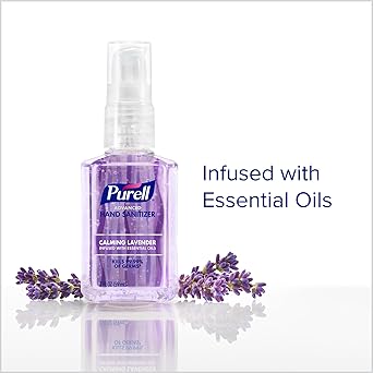 酷牌库|商品详情-Purell进口代理批发 Purell 高级洗手液凝胶，注入精油、镇静薰衣草，2 液量盎司旅行装泵瓶（6 件装），3905-04-EC