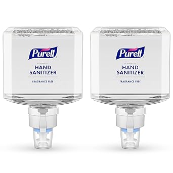 Purell进口代理批发 PURELL 高级洗手液，温和无泡沫，无香料，1200 毫升补充装，适用于 PURELL ES8 自动洗手液分配器（2 件装） - 7751-02