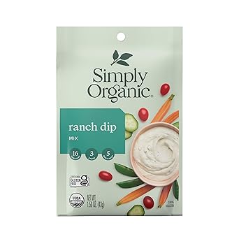 Simply Organic进口代理批发 Simply Organic Dip Mix，牧场，1.5 盎司