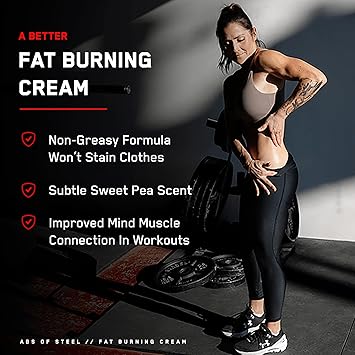 酷牌库|商品详情-SteelFit进口代理批发 SteelFit Abs 钢 |极致清晰度紧肤乳液 | 30-45 天供应 |塑造腹肌的紧肤霜 |左旋肉碱补充剂 |男性和女性锻炼前后