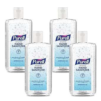 Purell进口代理批发 Purell 高级洗手液清爽凝胶，1 升翻盖瓶（4 件装）- 9683-04