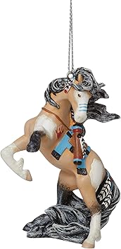 酷牌库|商品详情-Enesco进口代理批发 Enesco The Trail of Painted Ponies Lakota 悬挂装饰品，3.2 英寸，多色