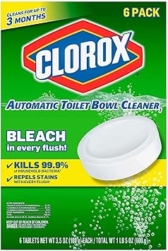 Clorox进口代理批发 Clorox 自动马桶清洁片 - 3.5 盎司，6 包