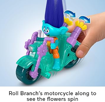 酷牌库|商品详情-Mattel进口代理批发 Fisher-Price Imaginext DreamWorks Trolls 玩具 Sparkle & Roll 套装、Poppy Branch 和 Guy 钻石玩偶适合 3 岁以上儿童装扮游戏