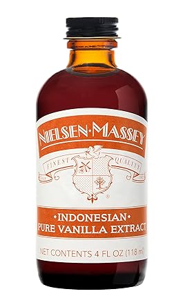 Nielsen-Massey进口代理批发 Nielsen-Massey 印度尼西亚纯香草精，用于烘焙和烹饪，4 盎司瓶