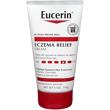 Eucerin进口代理批发 Eucerin 湿疹缓解霜 - 全身每日化妆水为湿疹易发皮肤 - 5 盎司。管子