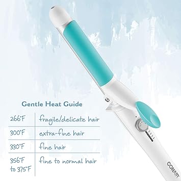 酷牌库|商品详情-CONAIR进口代理批发 Conair OhSoKind 细发卷发棒； 1 英寸卷发棒，带硅胶夹，1 英寸卷筒可打造经典卷发，适用于短发、中发和长发