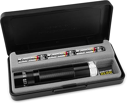 MagLite进口代理批发 Maglite，XL50 Spectrum 系列手电筒，AAA，黑色机身，白色 LED 灯