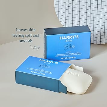 酷牌库|商品详情-Harry's进口代理批发 Harry's 男士香皂，石香，4 盎司。肥皂，2 块装