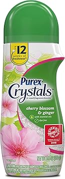 Purex进口代理批发 Purex Crystals 洗液香氛和香味增强剂，樱花和生姜，15.5 盎司