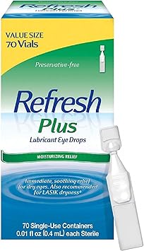 Refresh进口代理批发 Refresh Plus 润滑剂滴眼液，一次性容器，70 粒