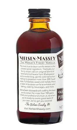 酷牌库|商品详情-Nielsen-Massey进口代理批发 Nielsen-Massey 马达加斯加波本纯香草精，用于烘焙和烹饪，4 盎司瓶