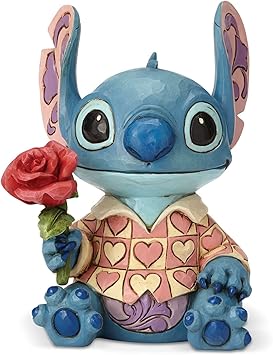 Enesco进口代理批发 Enesco Disney Traditions by Jim Shore Lilo 和 Stitch 情人节雕像，6.1 英寸，多色