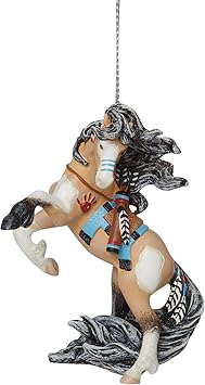 Enesco进口代理批发 Enesco The Trail of Painted Ponies Lakota 悬挂装饰品，3.2 英寸，多色