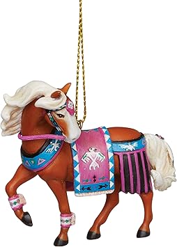 Enesco进口代理批发 Enesco Trail of Painted Ponies Thunderbird 悬挂装饰品，2.6 英寸，多色