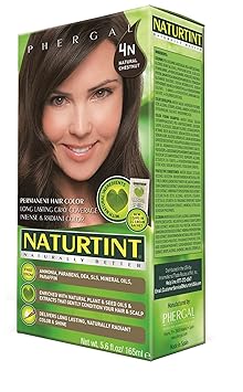 Naturtint进口代理批发 Naturtint 永久染发剂天然栗色，4N（2 件装）