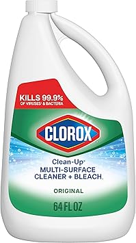 Clorox进口代理批发 Clorox Clean-Up 通用清洁剂，含漂白剂，家居必需品，64 盎司补充装瓶（包装可能有所不同）