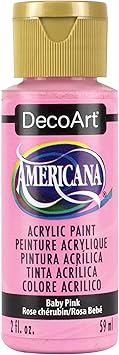 DecoArt进口代理批发 DecoArt Americana 丙烯酸涂料，2 盎司，淡粉色