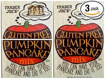 TJ's进口代理批发 Trader Joe's 无麸质南瓜煎饼粉，18.5 盎司（3 件装）