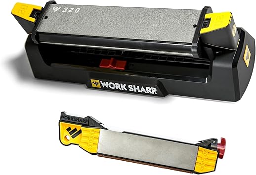 WORK SHARP进口代理批发 Work Sharp Benchstone 3 面磨刀器和旅行现场引导磨刀器工具