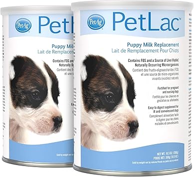 PetAg进口代理批发 Pet-Ag PetLac 幼犬粉 - 10.5 盎司，2 包 - 幼犬代乳粉，适合新生儿至六周大的幼犬 - 易于消化