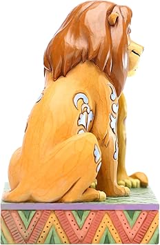 酷牌库|商品详情-Enesco进口代理批发 Enesco Disney Traditions by Jim Shore 狮子王 Simba 和 Nala 依偎雕像，5.12 英寸，多色