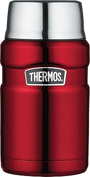 THERMOS进口代理批发 THERMOS 不锈钢特大号真空隔热食品罐，24 盎司，蔓越莓味