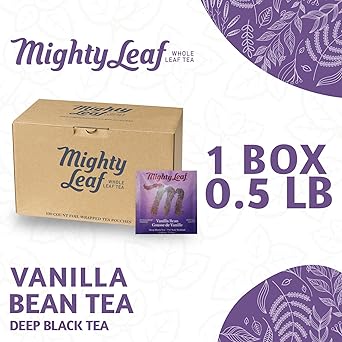 酷牌库|商品详情-Mighty Leaf进口代理批发 Mighty Leaf 香草豆茶，100 茶袋