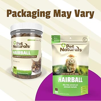 酷牌库|商品详情-Pet Naturals进口代理批发 Pet Naturals 猫用毛球，含 Omega 3，鸡肉味，160 粒咀嚼片 - 有助于消除毛球并控制过多脱落 - 不含玉米或小麦