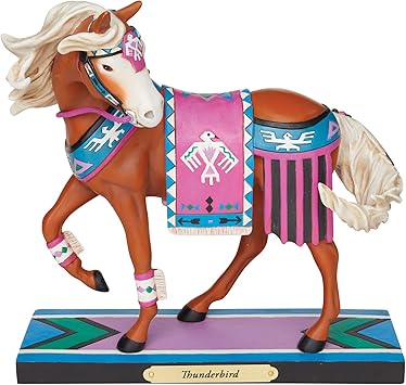 Enesco进口代理批发 Enesco Trail of Painted Ponies 雷鸟雕像，7.75 英寸，多色