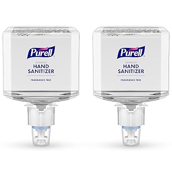 Purell进口代理批发 PURELL 高级洗手液，温和无泡沫，无香料，1200 毫升补充装，适用于 PURELL ES6 自动洗手液分配器（2 件装）- 6451-02