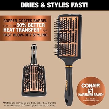 酷牌库|商品详情-CONAIR进口代理批发 Conair 快速吹干铜收集桨刷干燥机