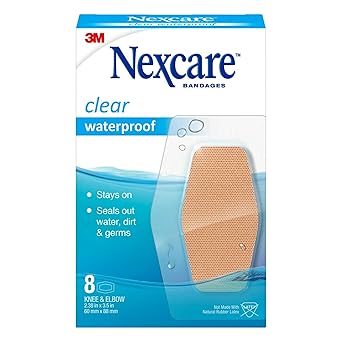 Nexcare进口代理批发 3m Nexcre 膝盖/肘部 Wtpr 尺寸 8 克拉 Nexcare 膝盖和肘部防水绷带 2 3/8 X 3/1/2 8 克拉