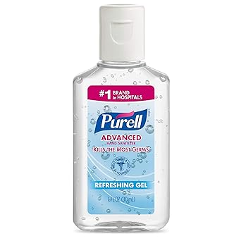 Purell进口代理批发 PURELL 高级洗手液清爽凝胶，清新香味，1 液量盎司旅行装翻盖瓶（250 件装）3901-2C-250