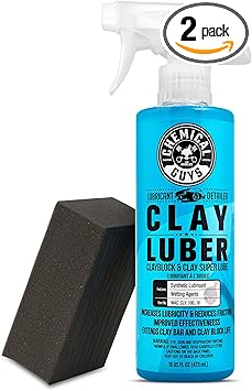 Chemical Guys进口代理批发 Chemical Guys CLAY_BLOCK_KIT Clay Block V2 和 Clay Luber、Clayblock 和 Clay Super Lube，16 液量盎司