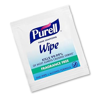 Purell进口代理批发 PURELL 洗手湿巾酒精配方，无香料，1000 片独立包装洗手湿巾包 - 9021-1M