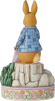 酷牌库|商品详情-Enesco进口代理批发 Jim Shore 设计的 Enesco Beatrix Potter 彼得兔与洋葱雕像，6.69 英寸，多色