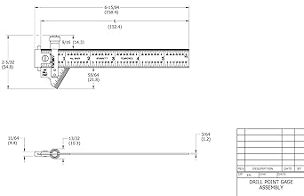 酷牌库|商品详情-Starrett进口代理批发 Starrett 钻尖量规，高精度测量工具，可调节斜角，不锈钢，适合专业机械师，精确角度设置 - 22C