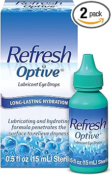 Refresh进口代理批发 Refresh Optive, 润滑剂滴眼液，2 瓶 0.5 液量盎司