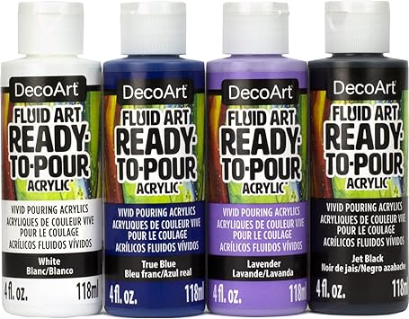 酷牌库|商品详情-DecoArt进口代理批发 DecoArt FluidArt 油漆浇注超值包 4/包 - 银河，什锦