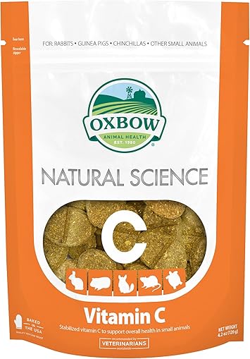 Oxbow进口代理批发 Oxbow Natural Science 维生素 C 补充剂 - 豚鼠和其他小动物的维生素 C，4.2 盎司。