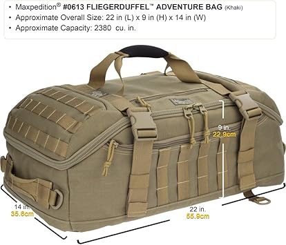 酷牌库|商品详情-Maxpedition进口代理批发 Maxpedition Fliegerduffel 探险包