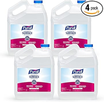 Purell进口代理批发 Purell 餐饮表面消毒剂，无香料，1 加仑表面消毒剂倒瓶补充装（4 件装）- 4341-04